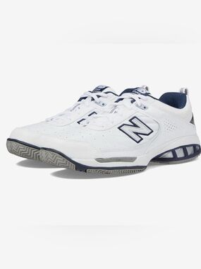 New Balance 806 Tennis Hard Court White Navy MC806W Men’s Size 12M NWOB